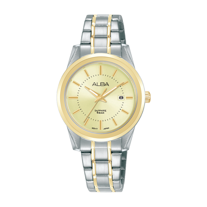ALBA AH7EF2X PRESTIGE QUARTZ 3 HANDS DATE WOMEN WATCH