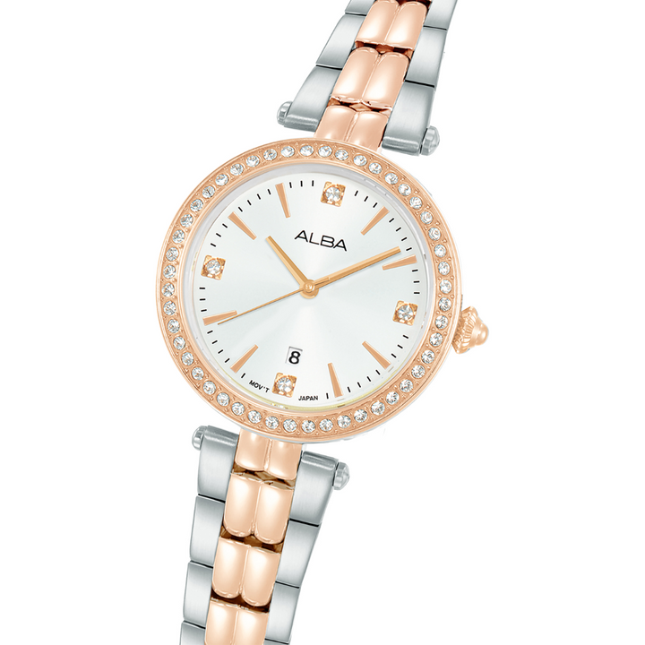 ALBA AH7EG2X FASHION QUARTZ 3 HANDS DATE WOMEN WATCH