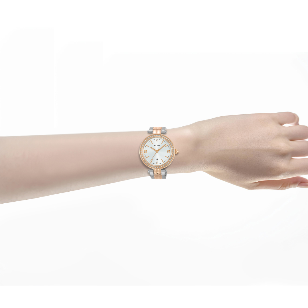 ALBA AH7EG2X FASHION QUARTZ 3 HANDS DATE WOMEN WATCH