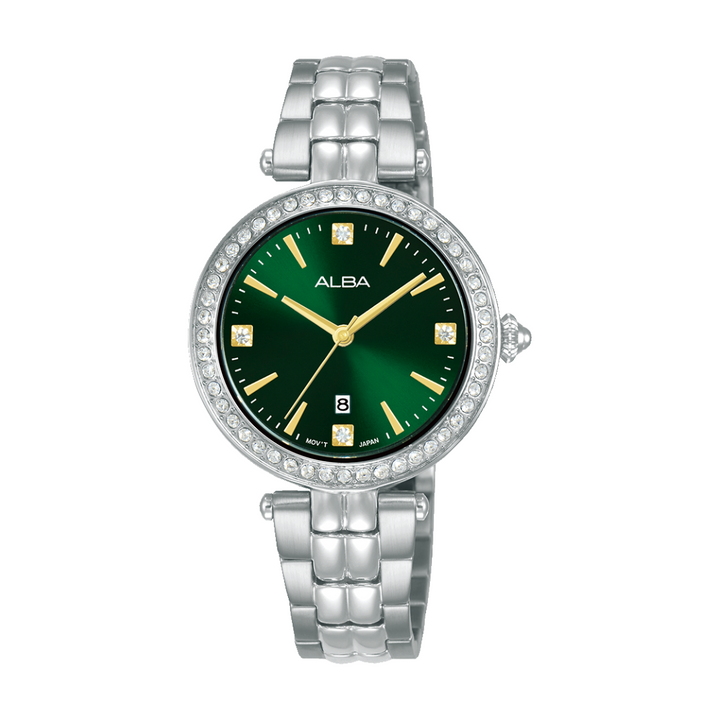 ALBA AH7EG9X FASHION QUARTZ 3 HANDS DATE WOMEN WATCH