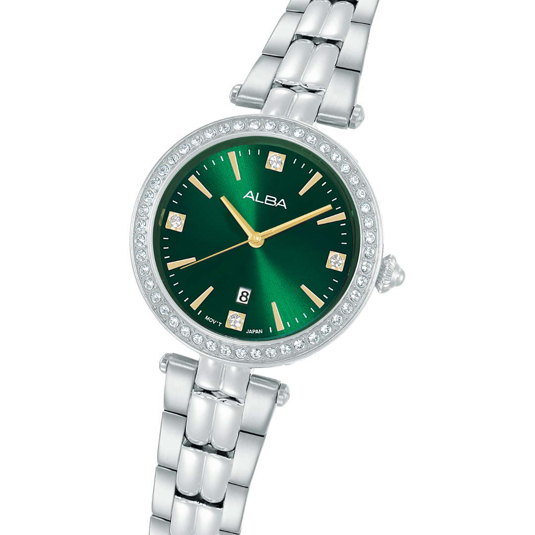 ALBA AH7EG9X FASHION QUARTZ 3 HANDS DATE WOMEN WATCH
