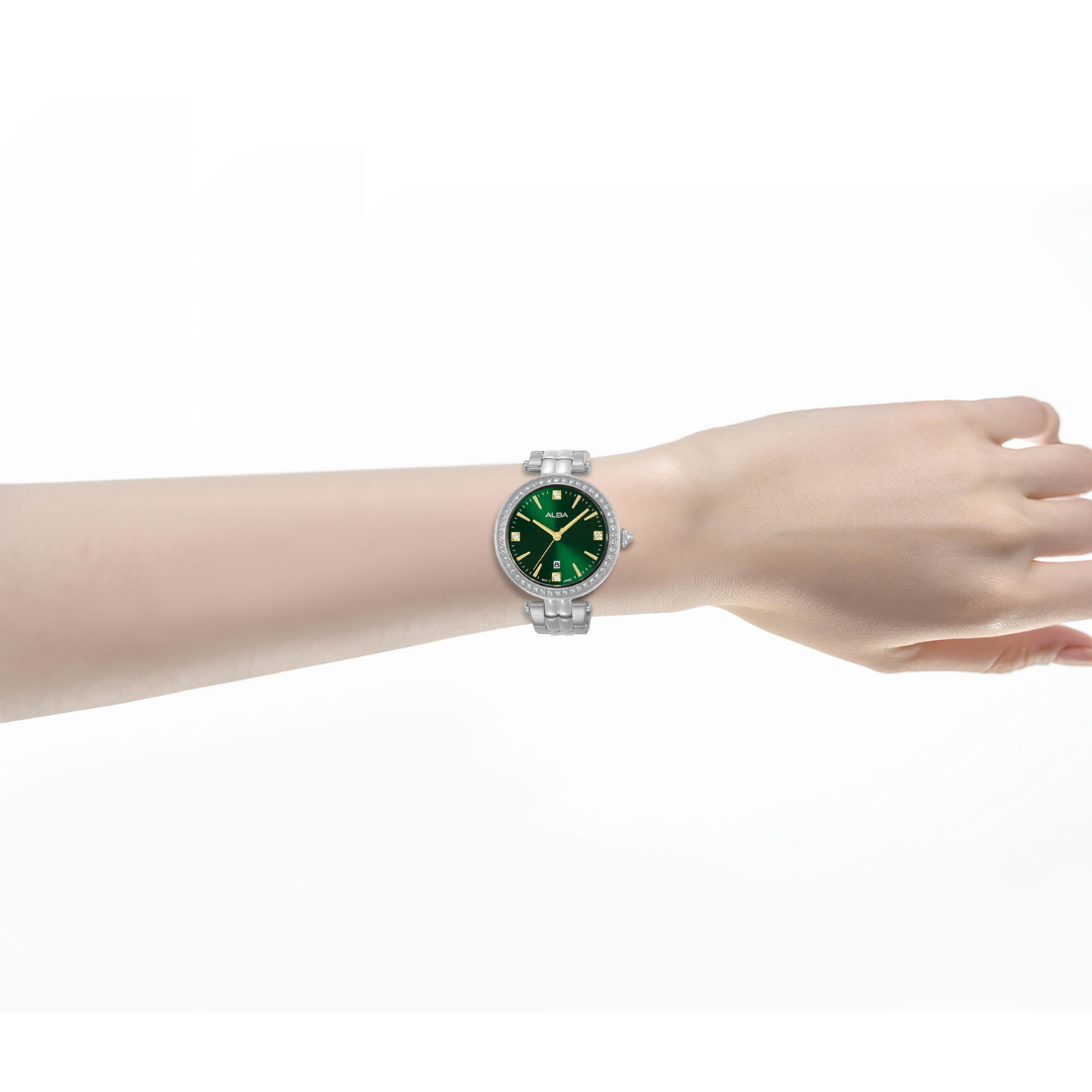 ALBA AH7EG9X FASHION QUARTZ 3 HANDS DATE WOMEN WATCH