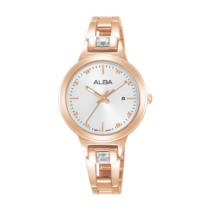 ALBA AH7EH4X FASHION QUARTZ 3 HANDS DATE WOMEN WATCH