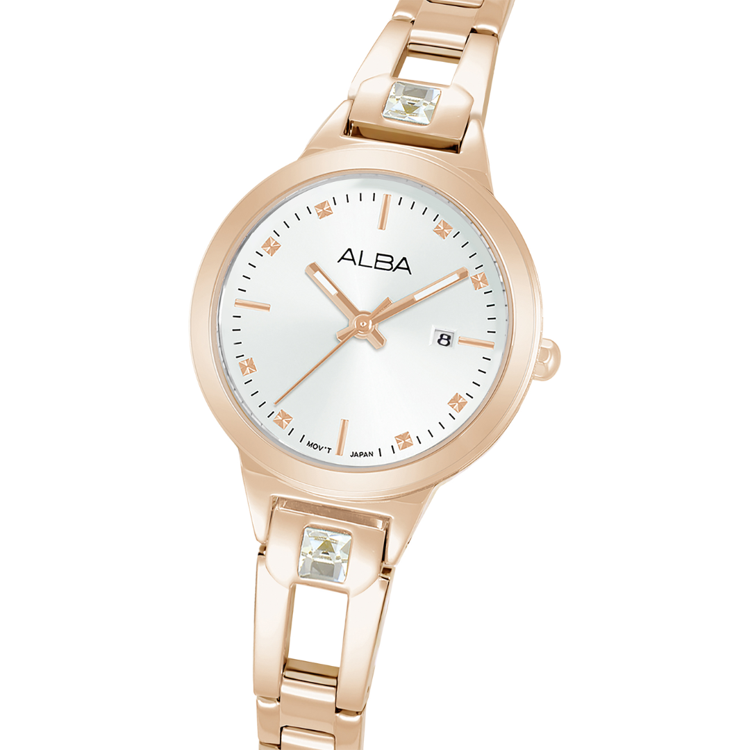 ALBA AH7EH4X FASHION QUARTZ 3 HANDS DATE WOMEN WATCH