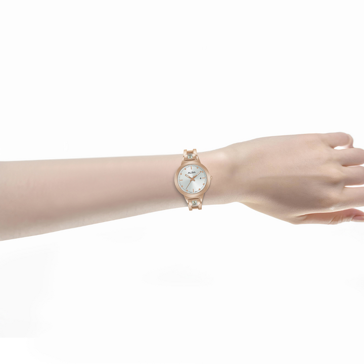 ALBA AH7EH4X FASHION QUARTZ 3 HANDS DATE WOMEN WATCH