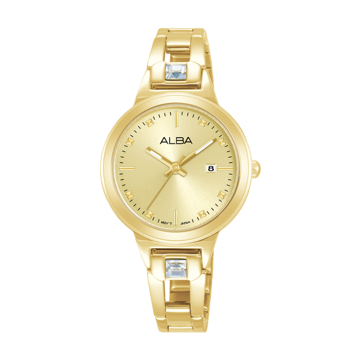 ALBA AH7EH6X FASHION QUARTZ 3 HANDS DATE WOMEN WATCH