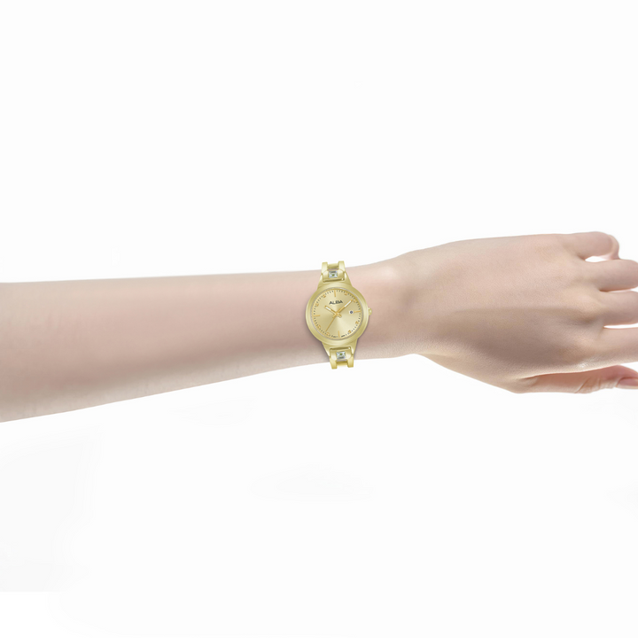ALBA AH7EH6X FASHION QUARTZ 3 HANDS DATE WOMEN WATCH