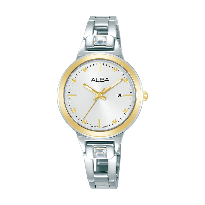 ALBA AH7EH8X FASHION QUARTZ 3 HANDS DATE WOMEN WATCH