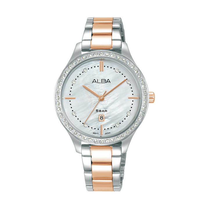 ALBA AH7EK9X FASHION QUARTZ 3 HANDS DATE WOMEN WATCH