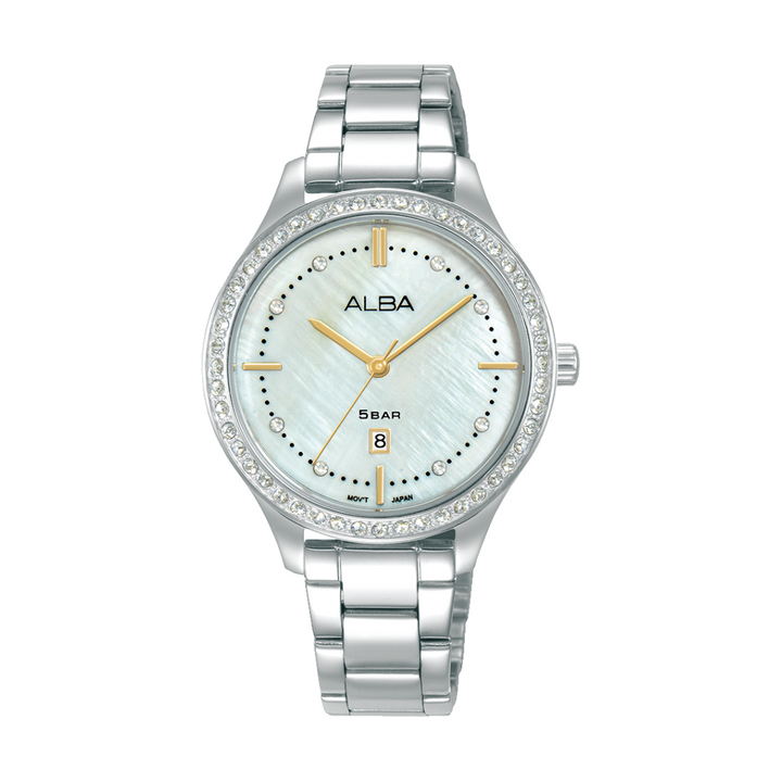ALBA AH7EL3X FASHION QUARTZ 3 HANDS DATE WOMEN WATCH