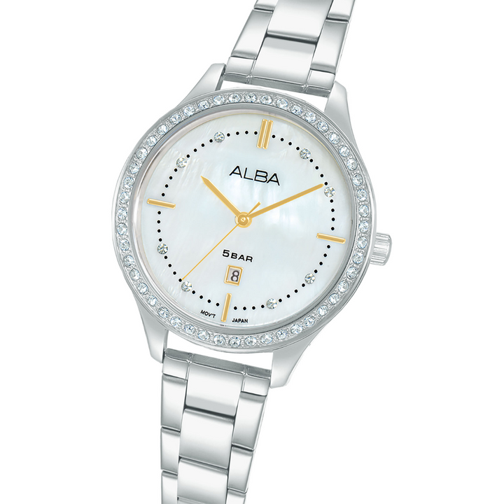 ALBA AH7EL3X FASHION QUARTZ 3 HANDS DATE WOMEN WATCH