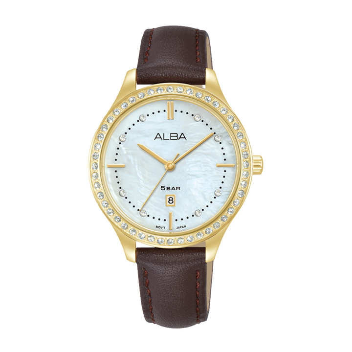 ALBA AH7EL8X FASHION QUARTZ 3 HANDS DATE WOMEN WATCH