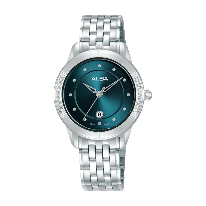 ALBA AH7EM9X FASHION QUARTZ 3 HANDS DATE WOMEN WATCH