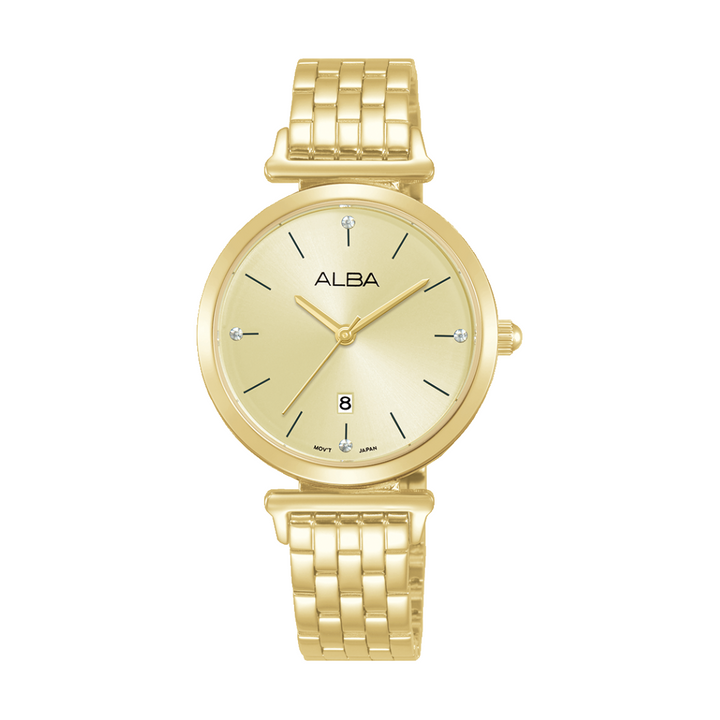 ALBA AH7EN2X FASHION QUARTZ 3 HANDS DATE WOMEN WATCH