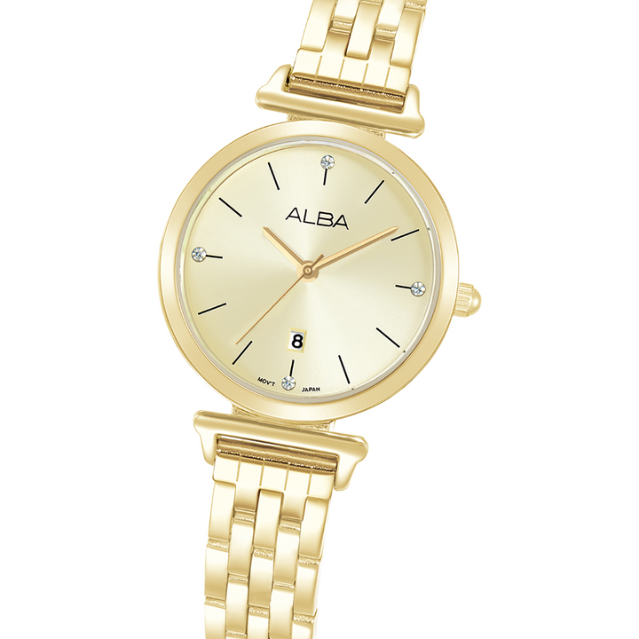 ALBA AH7EN2X FASHION QUARTZ 3 HANDS DATE WOMEN WATCH