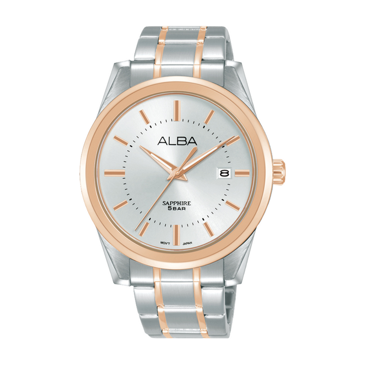 ALBA AS9V20X PRESTIGE QUARTZ 3 HANDS DATE MEN WATCH