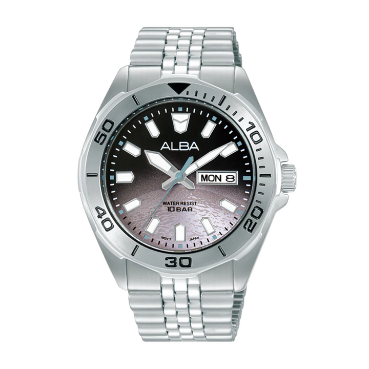 ALBA AV3577X ACTIVE QUARTZ STAINLESS STEEL MEN WATCH