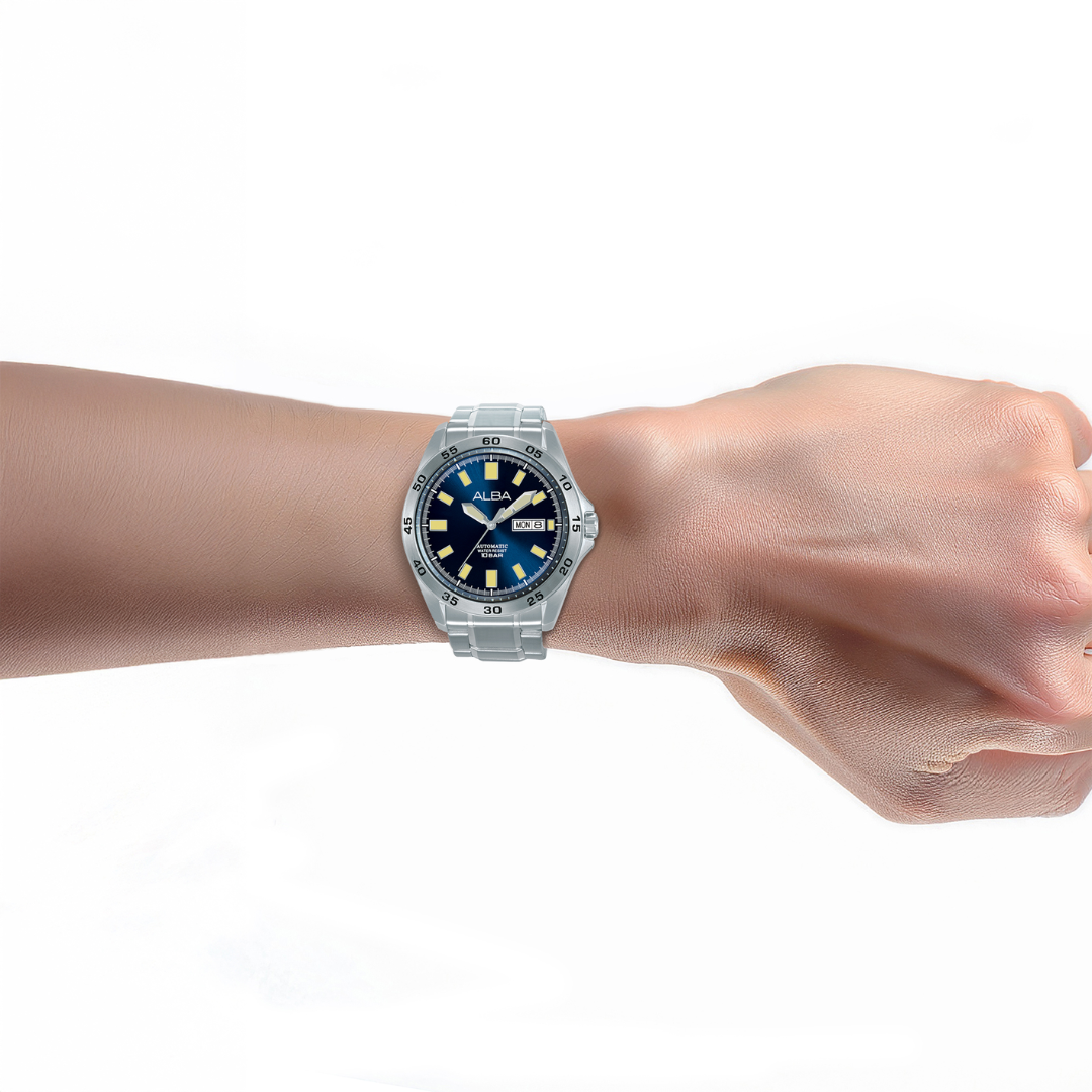 ALBA AL4749X MECHANICAL STAINLESS STEEL MEN WATCH