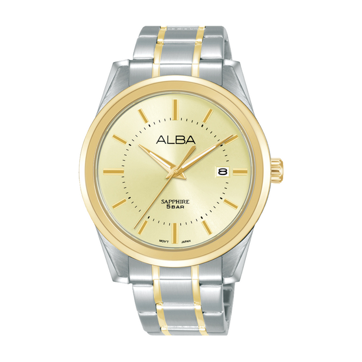 ALBA AS9V22X PRESTIGE QUARTZ 3 HANDS DATE MEN WATCH