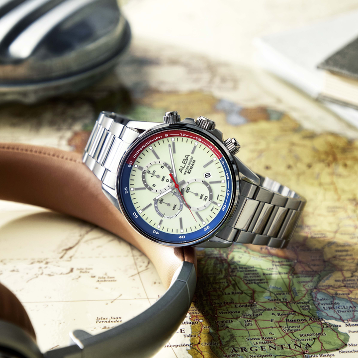 ALBA AM3A53X ACTIVE QUARTZ CHRONOGRAPH MEN WATCH