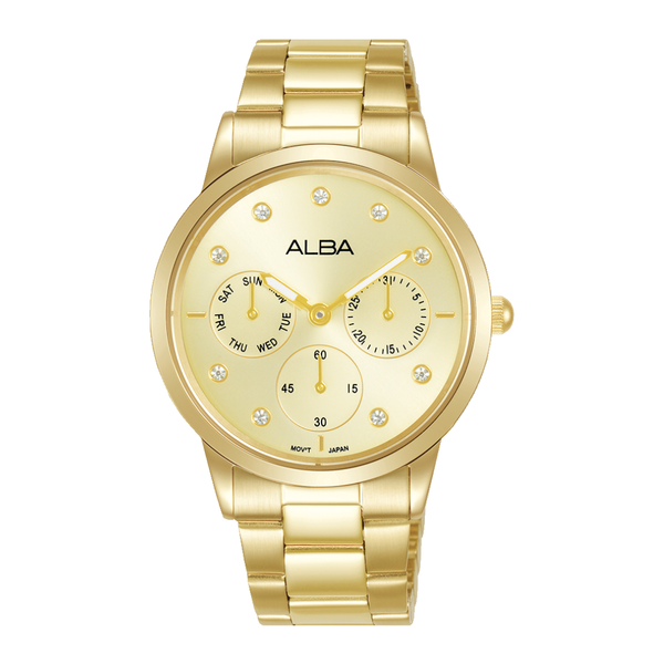 ALBA AP6722X FASHION QUARTZ 3 HANDS MULTI-FUNCTION STAINLESS STEEL WOMEN WATCH