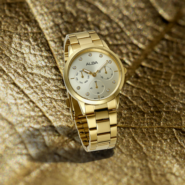 ALBA AP6722X FASHION QUARTZ 3 HANDS MULTI-FUNCTION STAINLESS STEEL WOMEN WATCH