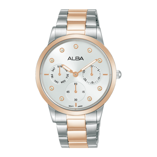 ALBA AP6724X FASHION QUARTZ 3 HANDS MULTI-FUNCTION STAINLESS STEEL WOMEN WATCH