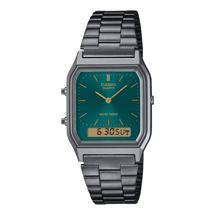 CASIO VINTAGE AQ-230EGG-3ADF ANALOG-DIGITAL GREY UNISEX WATCH