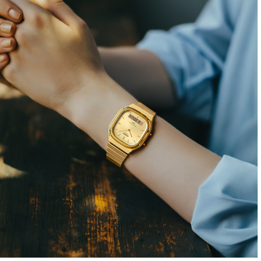 CASIO VINTAGE AQ-240EG-9ADF ANALOG-DIGITAL MEN WATCH