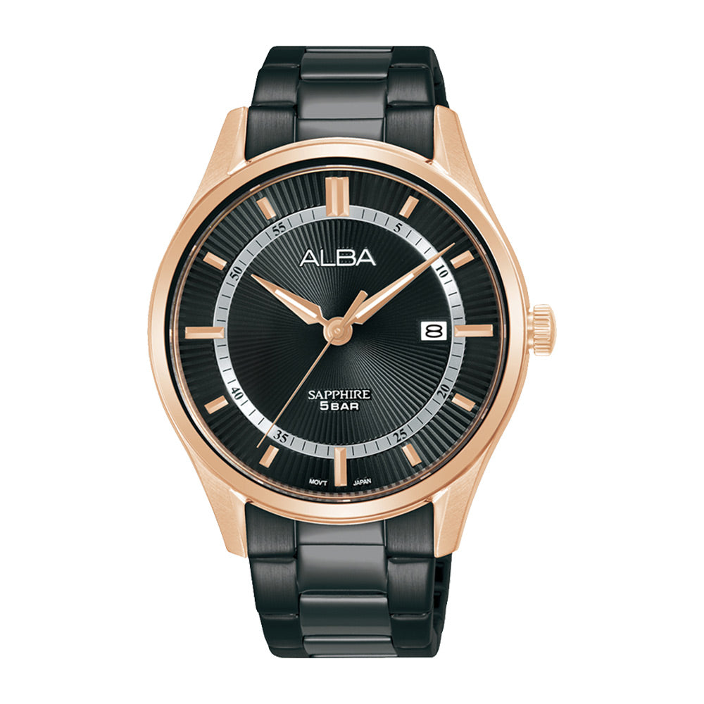 ALBA AS9R10X PRESTIGE QUARTZ 3 HANDS DATE MEN WATCH