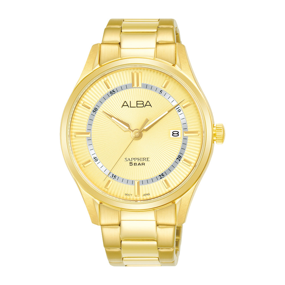 ALBA AS9R12X PRESTIGE QUARTZ 3 HANDS DATE MEN WATCH