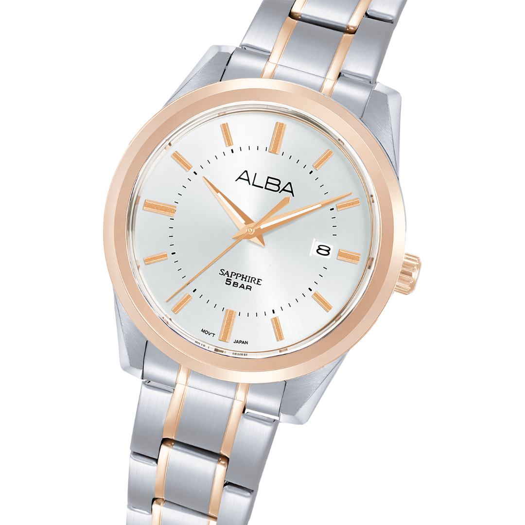 ALBA AS9V20X PRESTIGE QUARTZ 3 HANDS DATE MEN WATCH