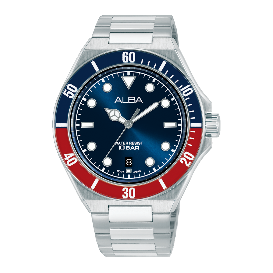 ALBA AS9W09X ACTIVE QUARTZ BLUE DIAL MEN WATCH