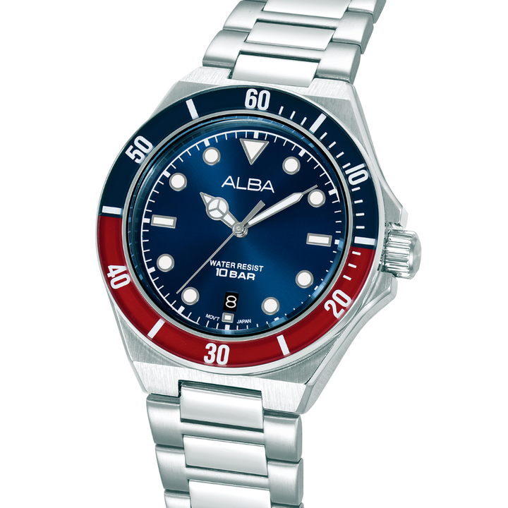 ALBA AS9W09X ACTIVE QUARTZ BLUE DIAL MEN WATCH