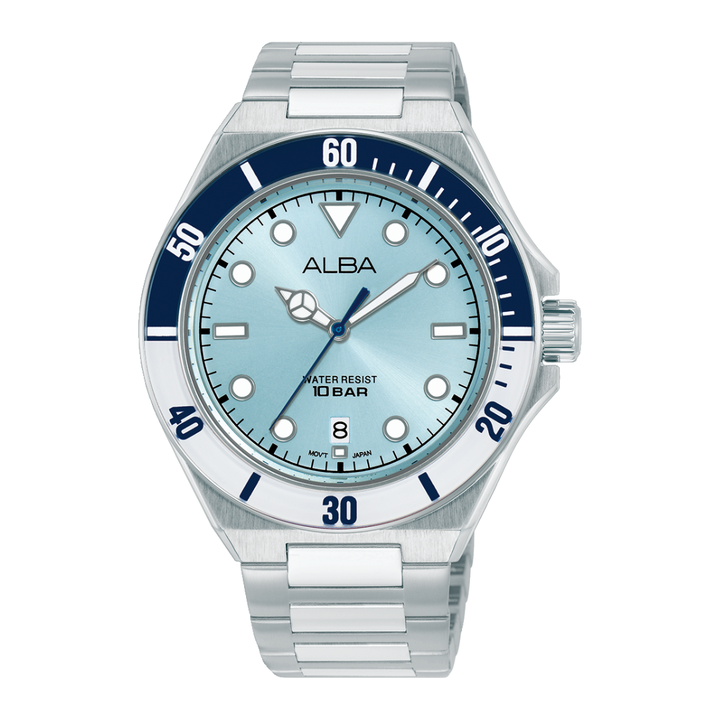 ALBA AS9W11X ACTIVE QUARTZ LIGHT BLUE DIAL MEN WATCH