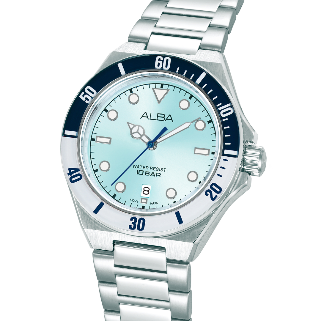 ALBA AS9W11X ACTIVE QUARTZ LIGHT BLUE DIAL MEN WATCH