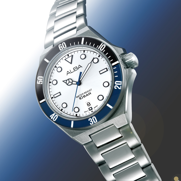ALBA AS9W17X ACTIVE QUARTZ GREEN DIAL MEN WATCH