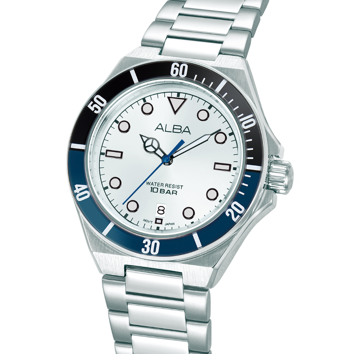 ALBA AS9W17X ACTIVE QUARTZ GREEN DIAL MEN WATCH