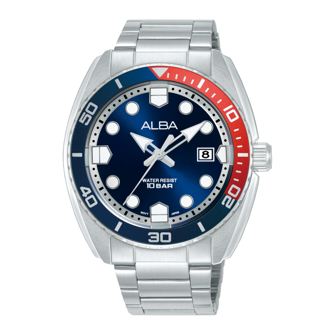 ALBA AS9W25X ACTIVE QUARTZ BLUE DIAL MEN WATCH