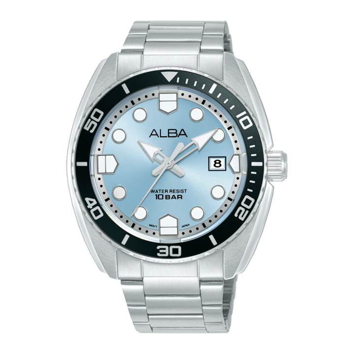 ALBA AS9W27X ACTIVE QUARTZ LIGHT BLUE DIAL MEN WATCH