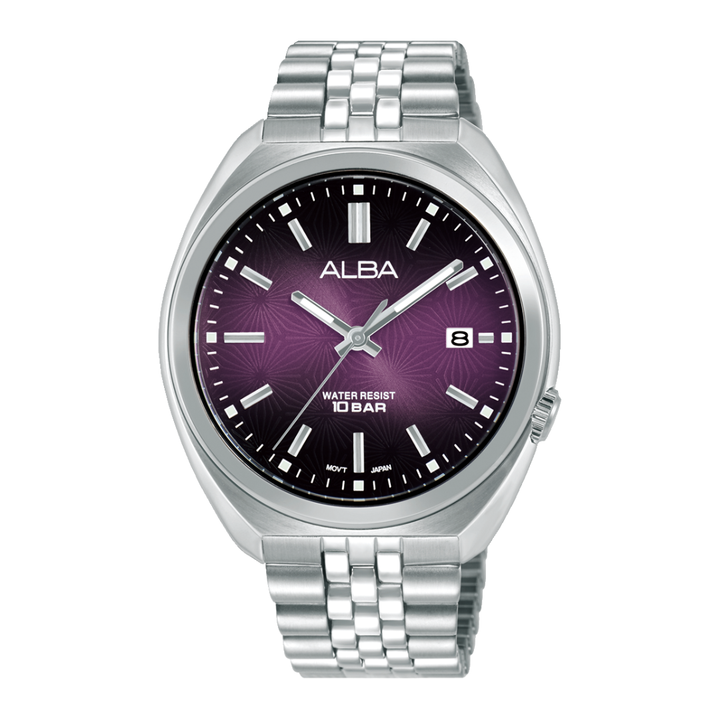 ALBA AS9W37X ACTIVE QUARTZ PURPLE GRADATION DIAL MEN WATCH