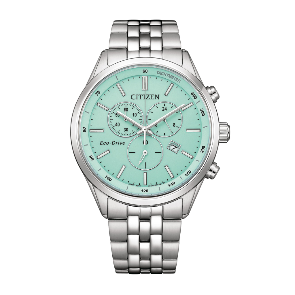 Citizen AT2570-56M Eco-Drive Chrono Mint Dial | City Chain – City