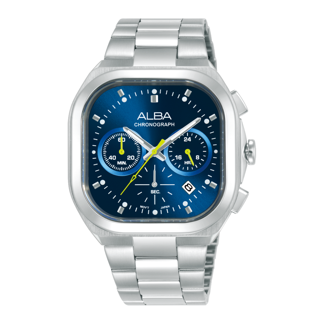 ALBA AT3L01X ACTIVE CHRONOGRAPH BLUE DIAL MEN WATCH