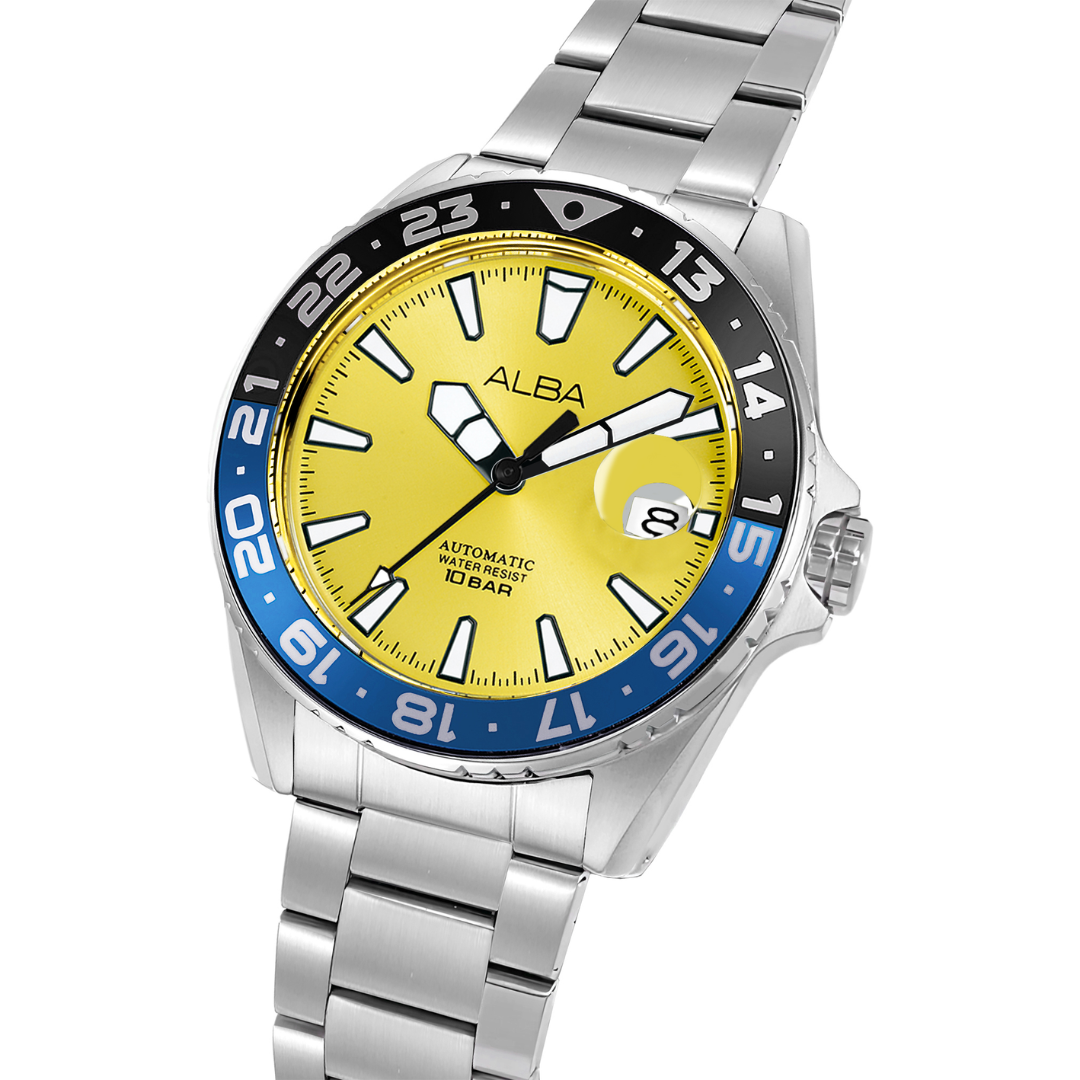 ALBA AU4075X MECHANICAL STAINLESS STEEL MEN WATCH