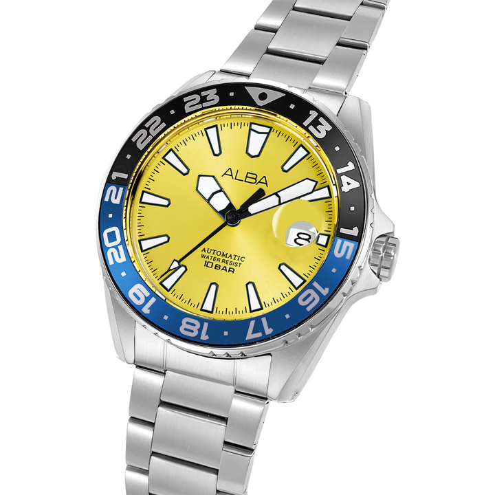 ALBA AU4075X MECHANICAL STAINLESS STEEL MEN WATCH