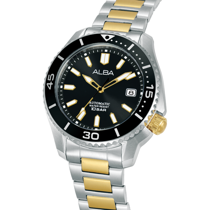 ALBA AU4081X MECHANICAL AUTOMATIC DAY-DATE MEN WATCH