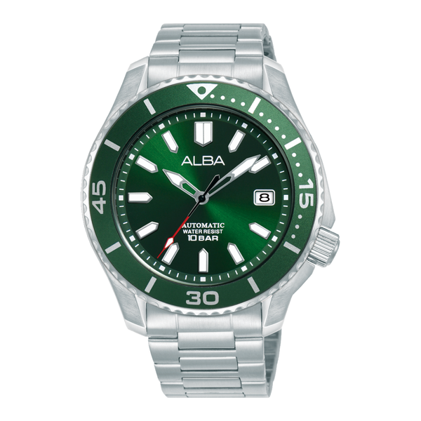 ALBA AU4087X MECHANICAL AUTOMATIC GREEN DIAL MEN WATCH