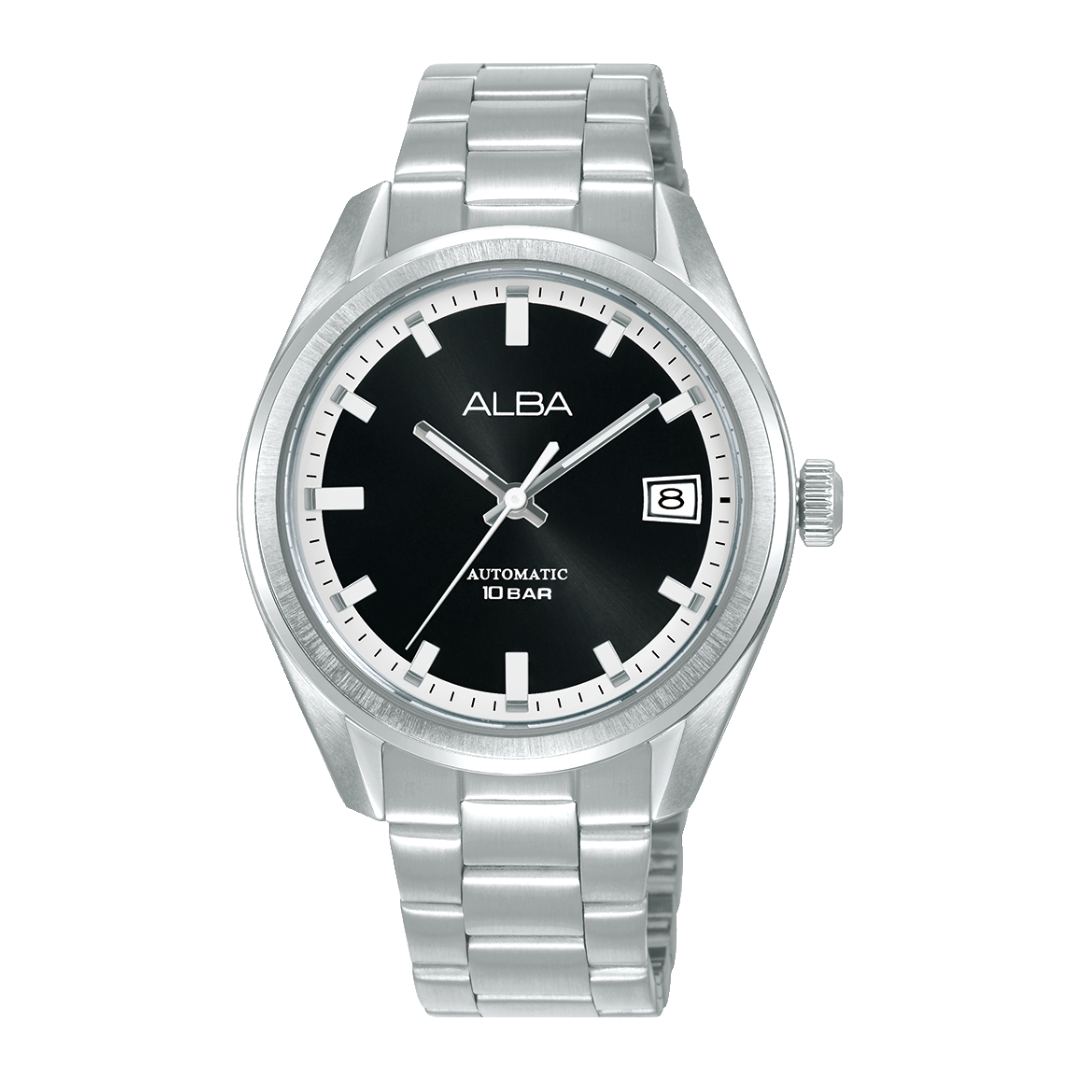 ALBA AU4095X MECHANICAL AUTOMATIC BLACK DIAL MEN WATCH