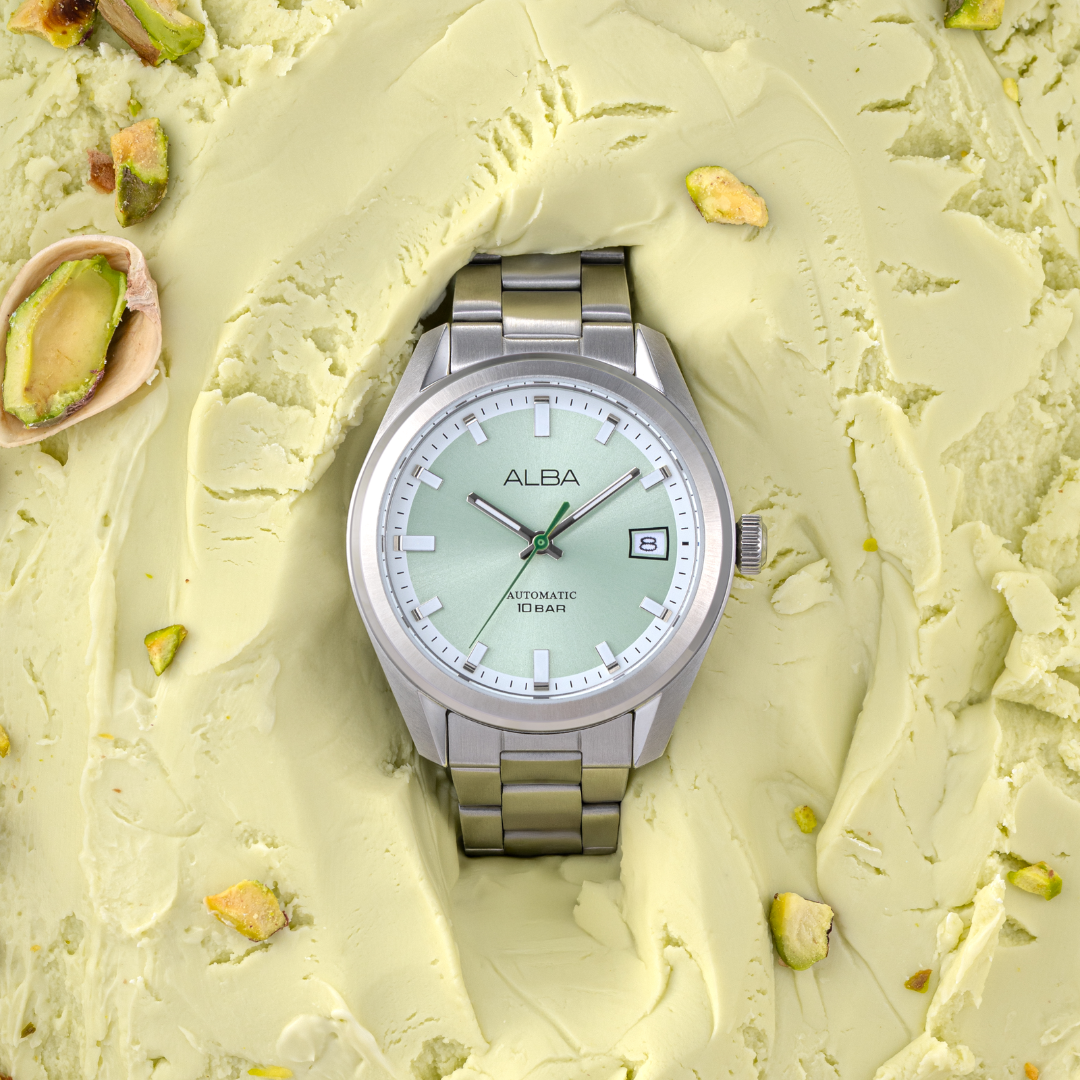 ALBA AU4099X MECHANICAL AUTOMATIC GREEN DIAL MEN WATCH