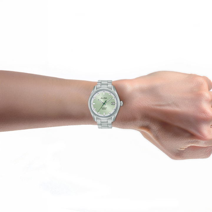 ALBA AU4099X MECHANICAL AUTOMATIC GREEN DIAL MEN WATCH